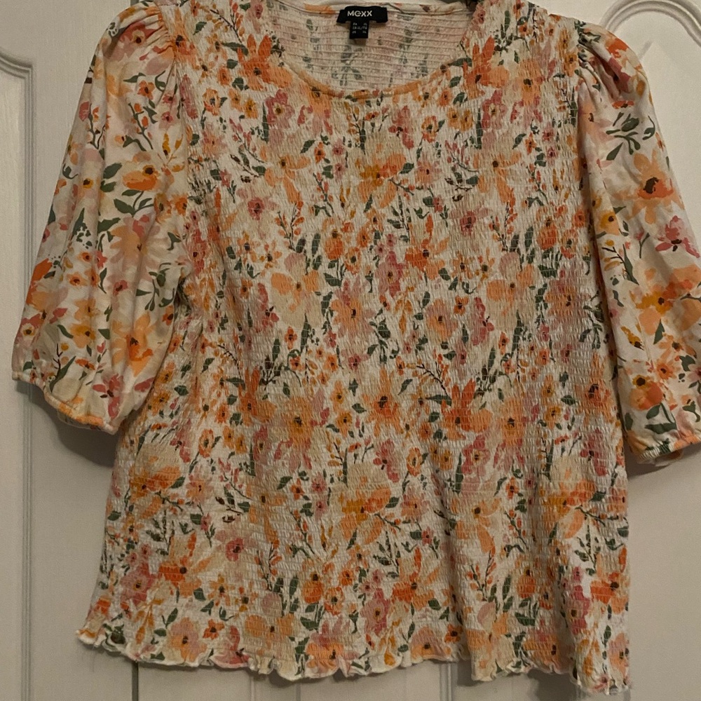 Mexx Orange Ruffled Blouse